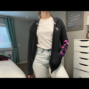 victoria’s secret pink zip up hoodie